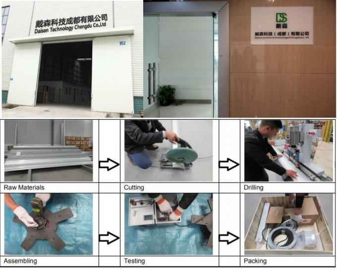 7.3m 50RPM Aluminium Blade Ceiling Fan Untuk Workshop Ventilasi 5