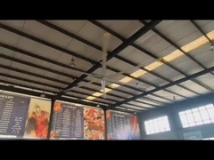 Large Air Flow 7.3m 24FT Industrial HVLS Fan dengan Motor PMSM dan Fungsi Menghemat Energi