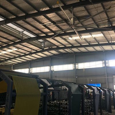 Harga yang bagus Al-Mg Blade Material Ceiling Fan Untuk Industri Gudang Pendingin Pmsm Motor on line
