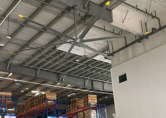 Harga yang bagus Aluminium 1.5kw Motor Besar Paddle Kipas Langit-langit Raksasa 380AC Untuk Gudang on line