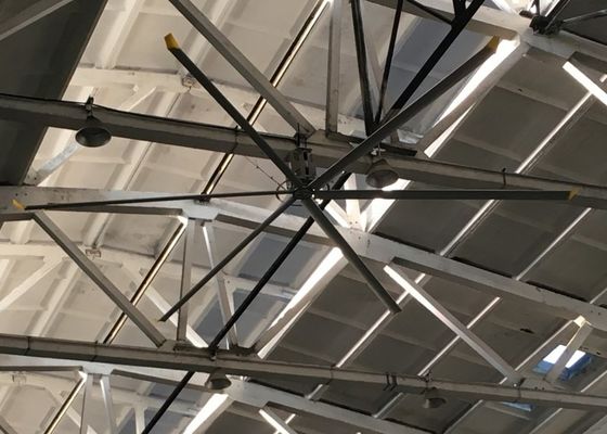 Harga yang bagus Diameter 2.4m-7.3m Al Mg Blade Industrial Ceiling Fan Untuk Ruang Olahraga Lapangan Indoor on line