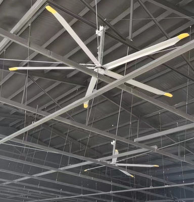 Harga yang bagus HVLS Industrial Indoor Exhaust Ceiling Fan 3m 10FT dengan Pmsm Motor on line