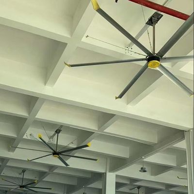 Harga yang bagus Workshop Ventilasi 24FT 58RPM Industrial Volume tinggi dan kecepatan rendah Kipas langit-langit on line