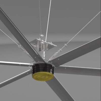 Harga yang bagus 16 kaki 58rpm Pmsm HVLS Besar Ekstra Penggemar Langit-langit Industri untuk gudang dan pabrik on line