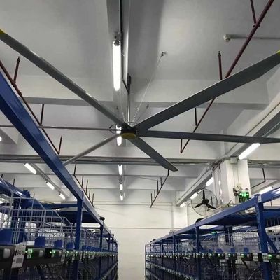 Harga yang bagus DC Brushless Pmsm Axial Exhaust Ventilation Cooling Industrial Ceiling Fan 5m Untuk Perang on line