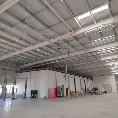 Harga yang bagus 5 Blade Pmsm Motor Hvls Industrial Ceiling Fan In New Energy Mobil Byd Pabrik on line