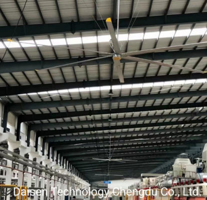 Harga yang bagus 7.3M 24FT Langit-langit Besar HVS Industrial Fan Ventilator Pendingin Di Ruang Tinggi Besar on line