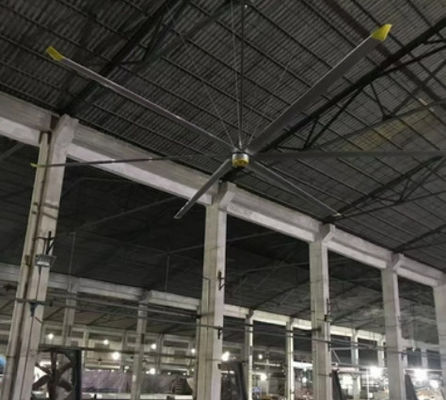 Harga yang bagus Fans langit-langit industri HVLS efisiensi tinggi Fasilitas ventilasi on line