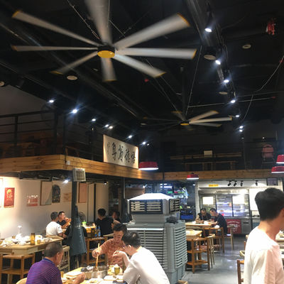 Harga yang bagus Al-Mg Alloy Blades 2.4m 8FT PMSM HVLS Fans untuk pendingin udara di restoran dan food court on line