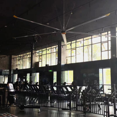 Harga yang bagus 1.5KW Power Supply 5-Blade 7.3m 24FT JUNYI Industrial HVLS Pemanas Langit-langit untuk Industri on line