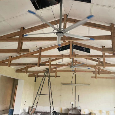 Harga yang bagus 5Pcs Blade PMSM Motor Core Components 3.0m 10FT Industrial Ceiling Fan untuk meningkatkan efisiensi gudang on line