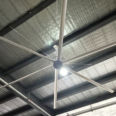 Harga yang bagus 24ft Aluminium Magnesium Alloy HVLS Industrial Ceiling Fan untuk Gudang Tegangan Tinggi on line