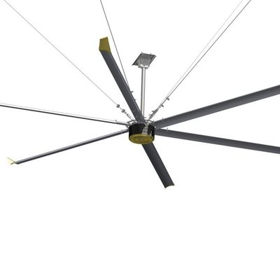 Harga yang bagus 0.6KW Fungsi Pendingin Energi 4.2M PMSM HVLS Kipas langit-langit untuk pendinginan udara di Restoran dan Food Court Center Pendinginan Exhuast on line
