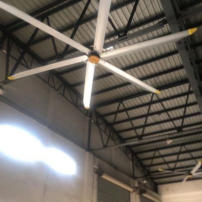 Harga yang bagus 5.0m 16FT HVLS langit-langit ventilator industri untuk pendinginan udara 0.75KW PMSM Motor Termasuk on line
