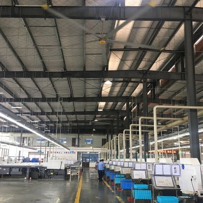 Harga yang bagus 6.1m Industrial Ceiling Fan dengan 6 Aluminium Blades Meningkatkan Aliran Udara di Toko Garment on line