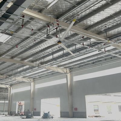 Harga yang bagus 380/220V Motor Type PMSM Dc Brushless External Rotor 7.3m 24FT Air-Cooled Industrial Ceiling Fan dengan 6 Leaf Blades on line
