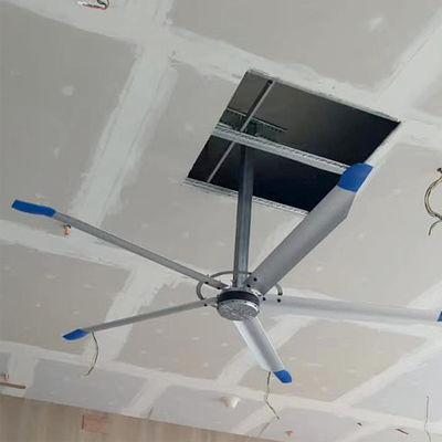 Harga yang bagus Komersial 3.0m 10FT HVLS Fan Langit-langit dengan 5 bilah PMSM Motor Fungsi pendingin udara on line