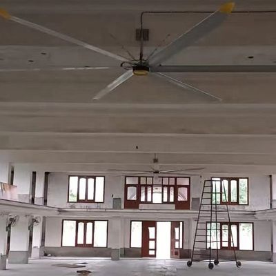 Harga yang bagus 6.1m 20FT CONTROLLER PMSM Brushless Motor Besar Lantai HVLS Fan Industri untuk pendinginan on line