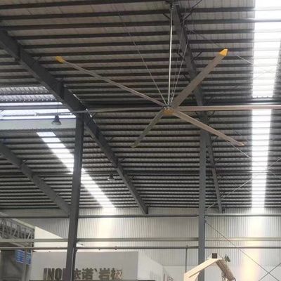 Harga yang bagus Kekuatan 5Pcs Al-Mg Alloy Blade 7.3m 24FT Industrial HVLS Fan untuk Warehouse Cooling dan Ventilasi on line