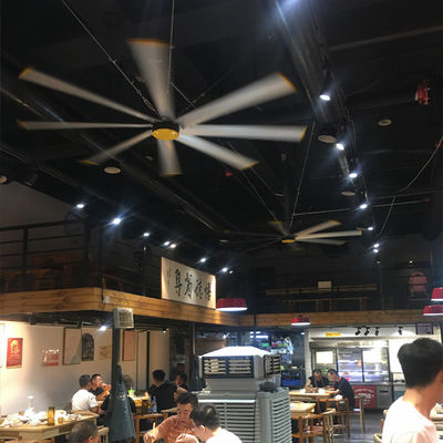 Harga yang bagus 2.4m 8FT Fener Langit-langit HVLS Listrik Tanpa Sikat untuk Gudang Peternakan Restoran Rumah on line