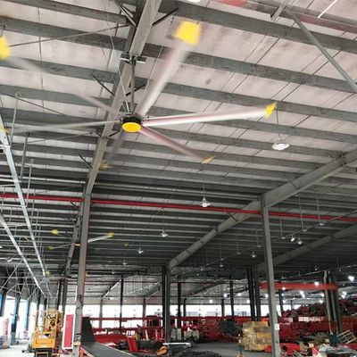 Harga yang bagus Aluminium Magnesium Alloy 6,1m 20FT HVLS Penggemar Langit-langit Industri untuk Ventilasi Peternakan Susu on line