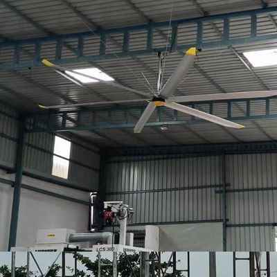 BLCD Motor 5.0m 16FT Large Air Flow HVLS Ceiling Fan untuk pendingin udara dan ventilasi