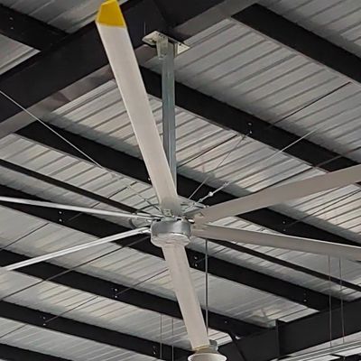 Harga yang bagus 1.5kw PMSM Motor Industrial Ceiling Fan untuk ventilasi gudang dan pendinginan udara on line