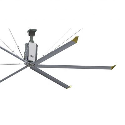 Harga yang bagus 24FT Gearbox Motor HVLS Ceiling Fan untuk pendingin di restoran dan ruang industri on line