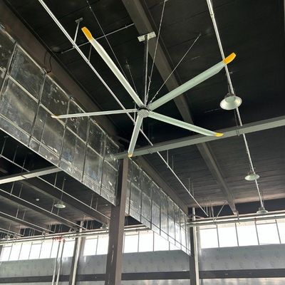 Harga yang bagus Aluminium Magnesium Alloy DX/DS Hvls Kipas Angin Langit-langit Raksasa Dengan 6 Bilah on line
