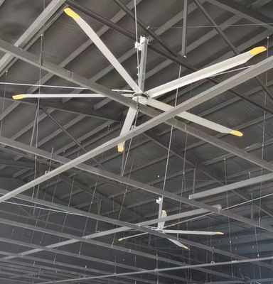 Harga yang bagus AC Tipe Mounting Listrik 3m 10FT Hvls Industrial Indoor Exhaust Ceiling Fan dengan Pmsm Motor on line