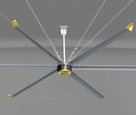 Harga yang bagus Pemasangan langit-langit HVL kipas angin industri dengan hemat energi PMSM motor dan AlMg paduan bilah bahan kipas angin langit-langit on line
