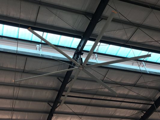 Penggemar Aksi Besar HVls Penggemar Langit-langit Industri dengan Diameter 7,3m Al-Mg bahan paduan pisau