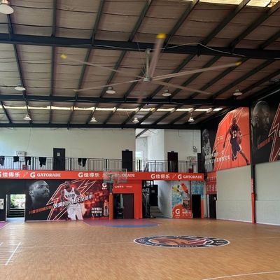 Harga yang bagus 24FT (7.3meter) HVls Industrial Ceiling Fan untuk Basketball Ventilation on line