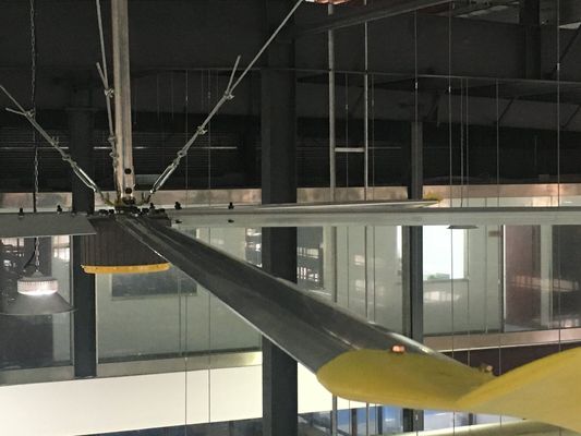 Harga yang bagus Ventilator langit-langit HVL industri dengan motor gearbox atau motor PMSM yang dikonfigurasi sebagai blower udara untuk ventilasi dan pendinginan bengkel on line