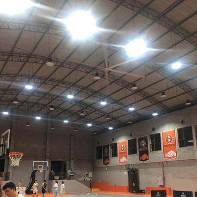 Harga yang bagus Al-Mg Blade Material 24FT Gearbox Hvls Fan Langit-langit untuk Ventilasi Ruang Besar di Lapangan Basket Indoor on line