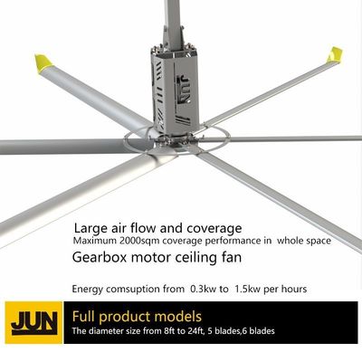 Harga yang bagus 7.3 Meter Diameter House Hanging Fan untuk aliran udara maksimum dan pendinginan on line