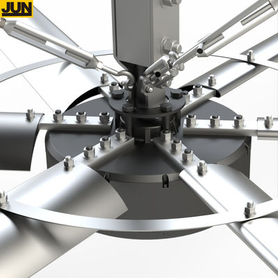 Harga yang bagus 5.0m 16FT Low Noise Big Wind Air Flow Garage Vent Giant Industrial HVLS Fan Langit-langit besar on line