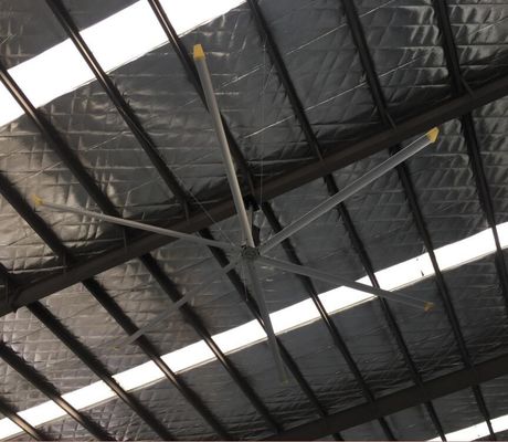 Harga yang bagus 5.5M 60RPM Aluminium Blade Ceiling Fan Untuk Pabrik on line