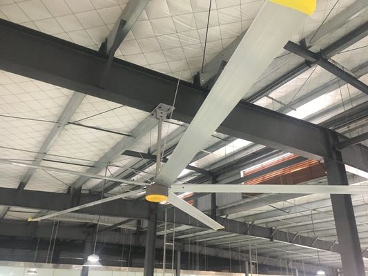Harga yang bagus Alu Blade Low Velocity Besar PMSM Fan Dengan Motor Gearbox on line