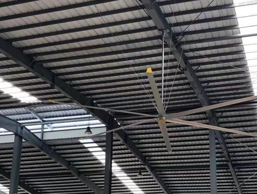 Harga yang bagus 24FT Besar Industri Pmsm Hvls Lampu Pendinginan Langit-langit Untuk Pendingin Udara Dan Ventilasi on line
